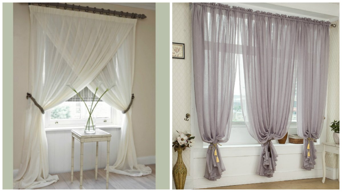 Вешаем тюль красиво