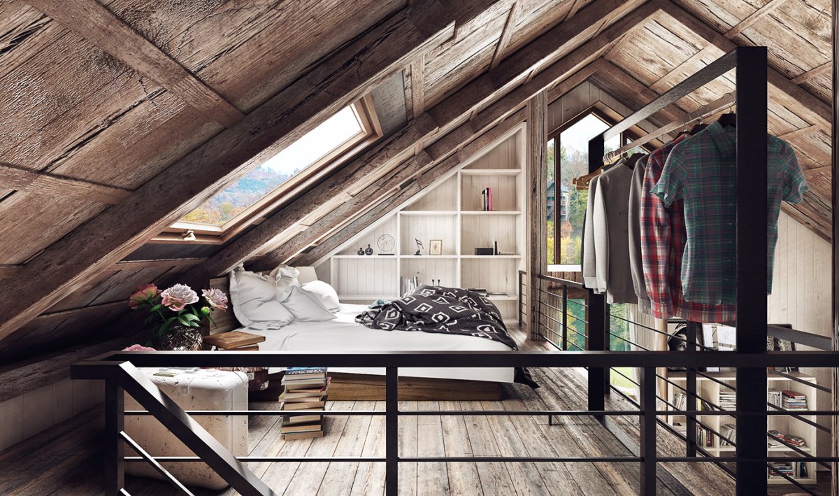 Мансарда в деревянном частном доме