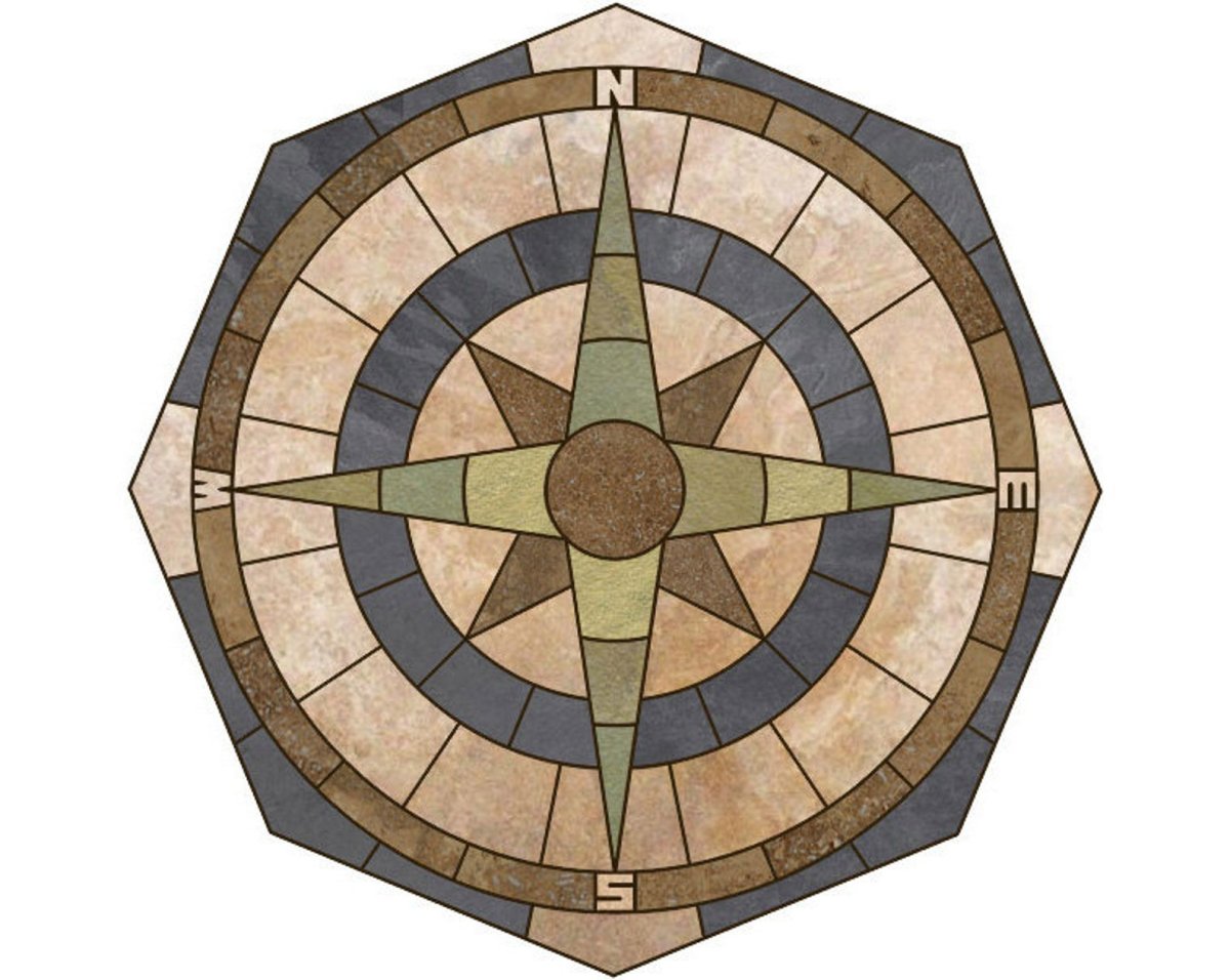 Напольная керамическая плитка роза ветров 721462