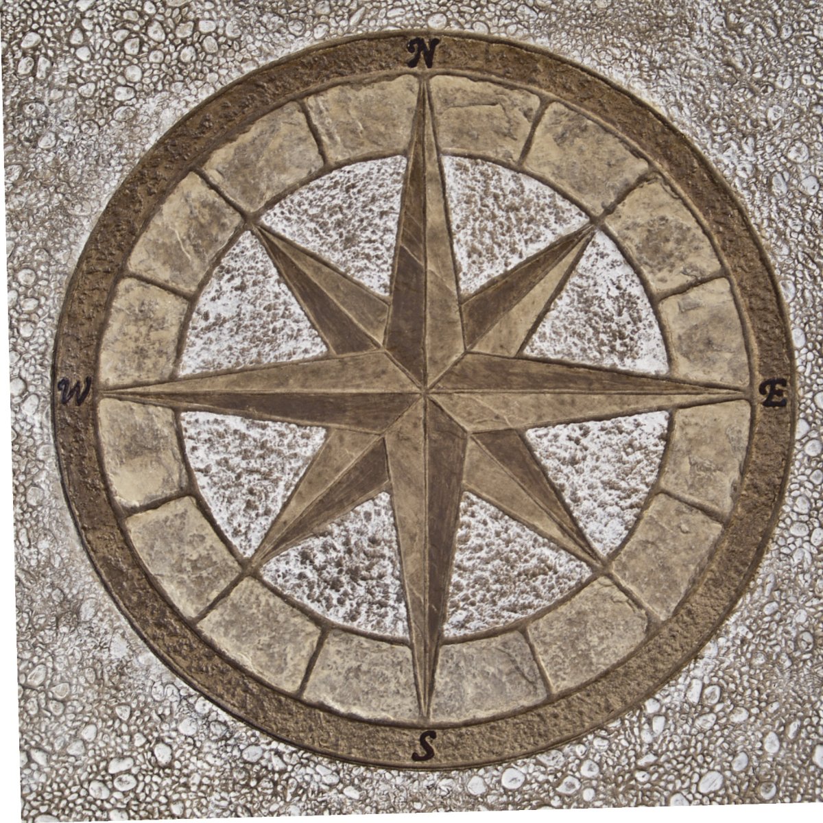 Роза ветров из плитки