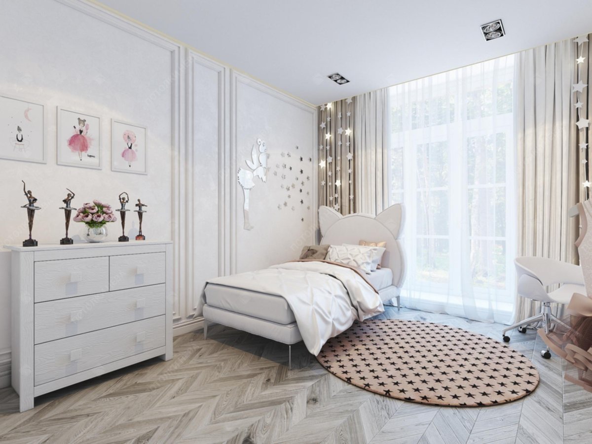 Светлая комната для подростка девочки
