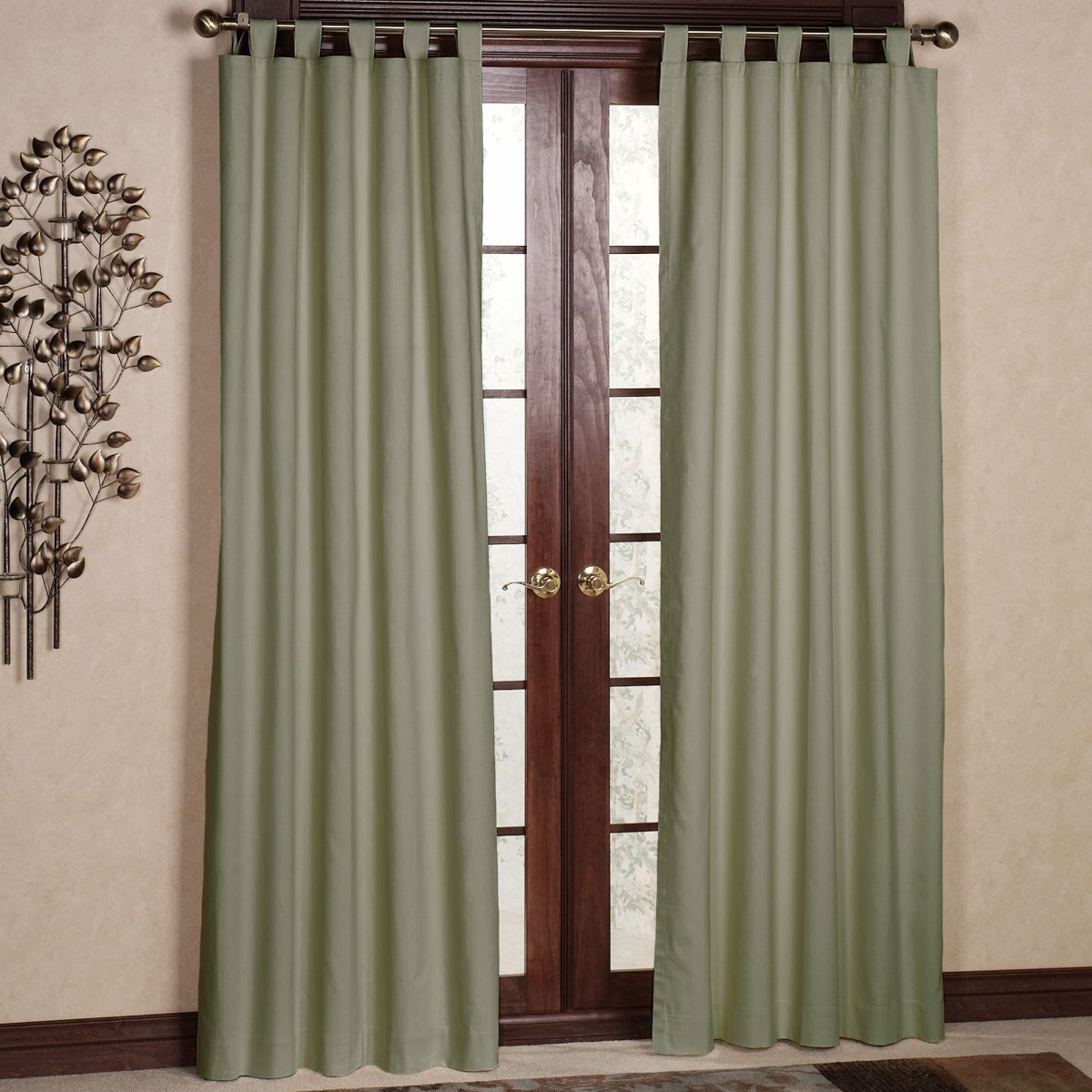 Портьеры на петлях в гостиную