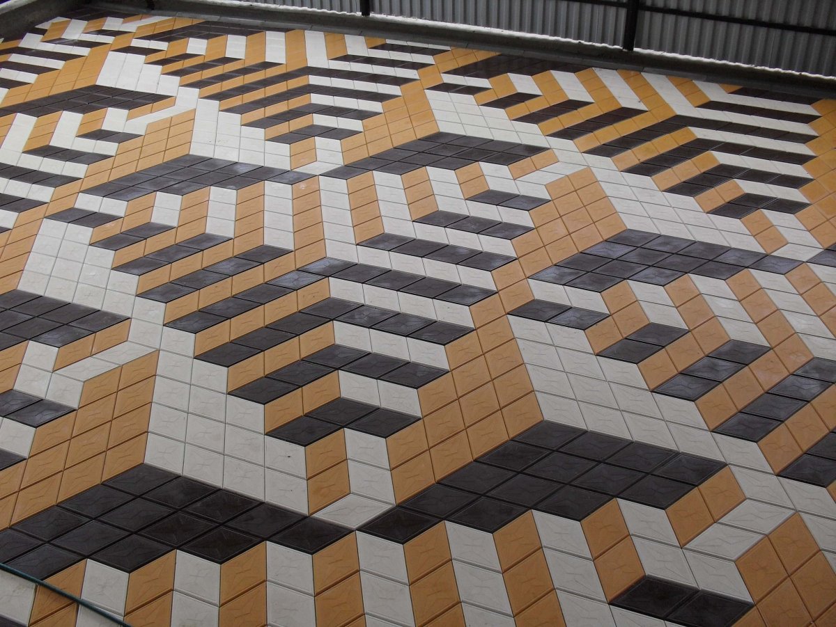 Укладка тротуарной плитки 400х400х50