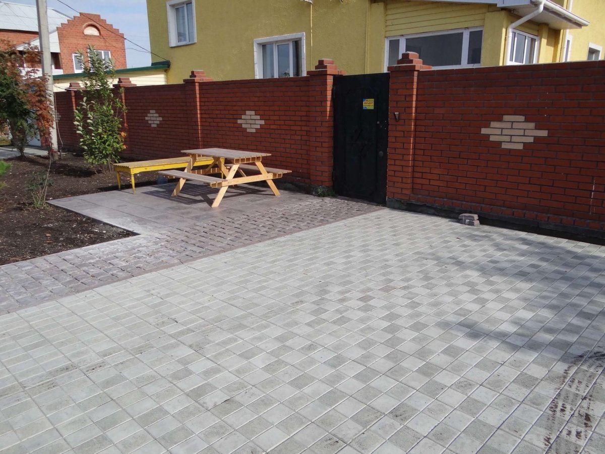 Брусчатка раскладка шахматным