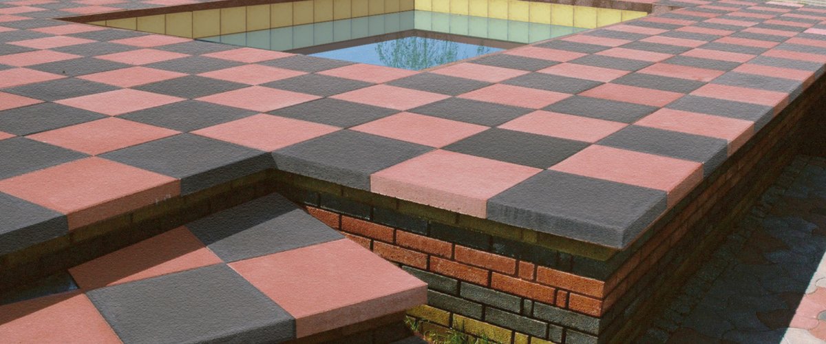 Тротуарная плитка в шахматном порядке