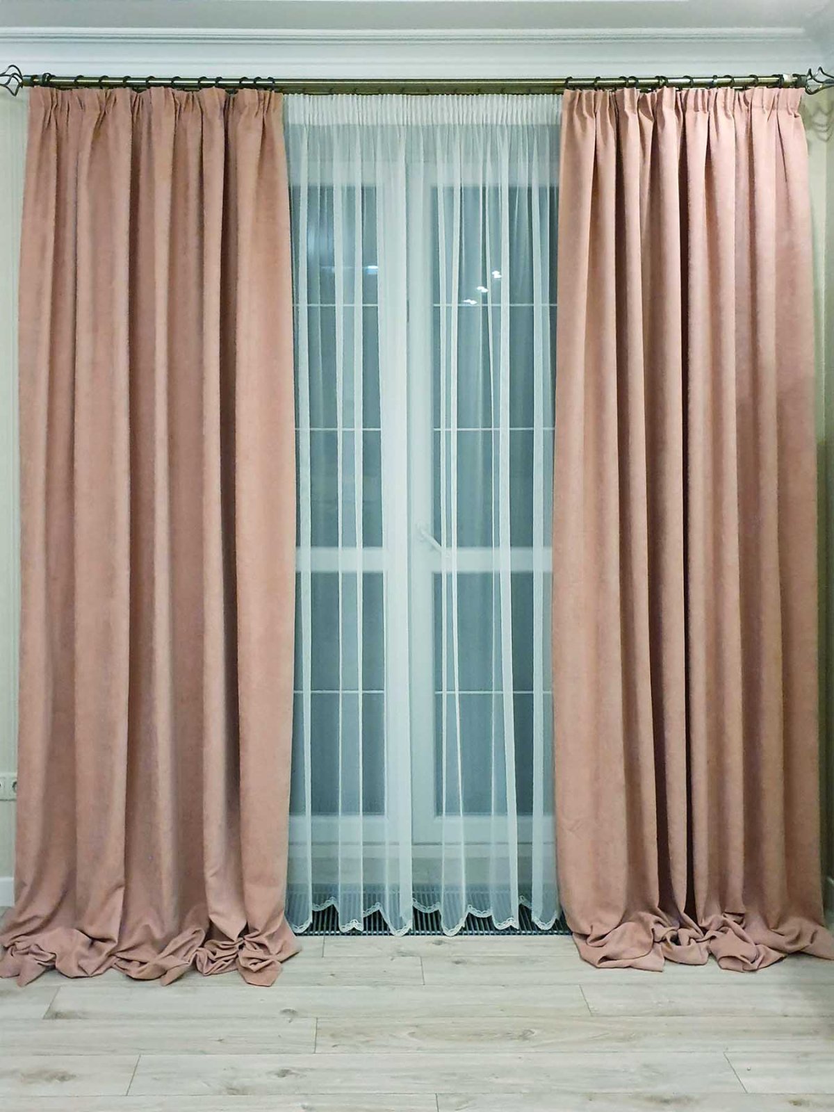 Портьеры из ткани канвас