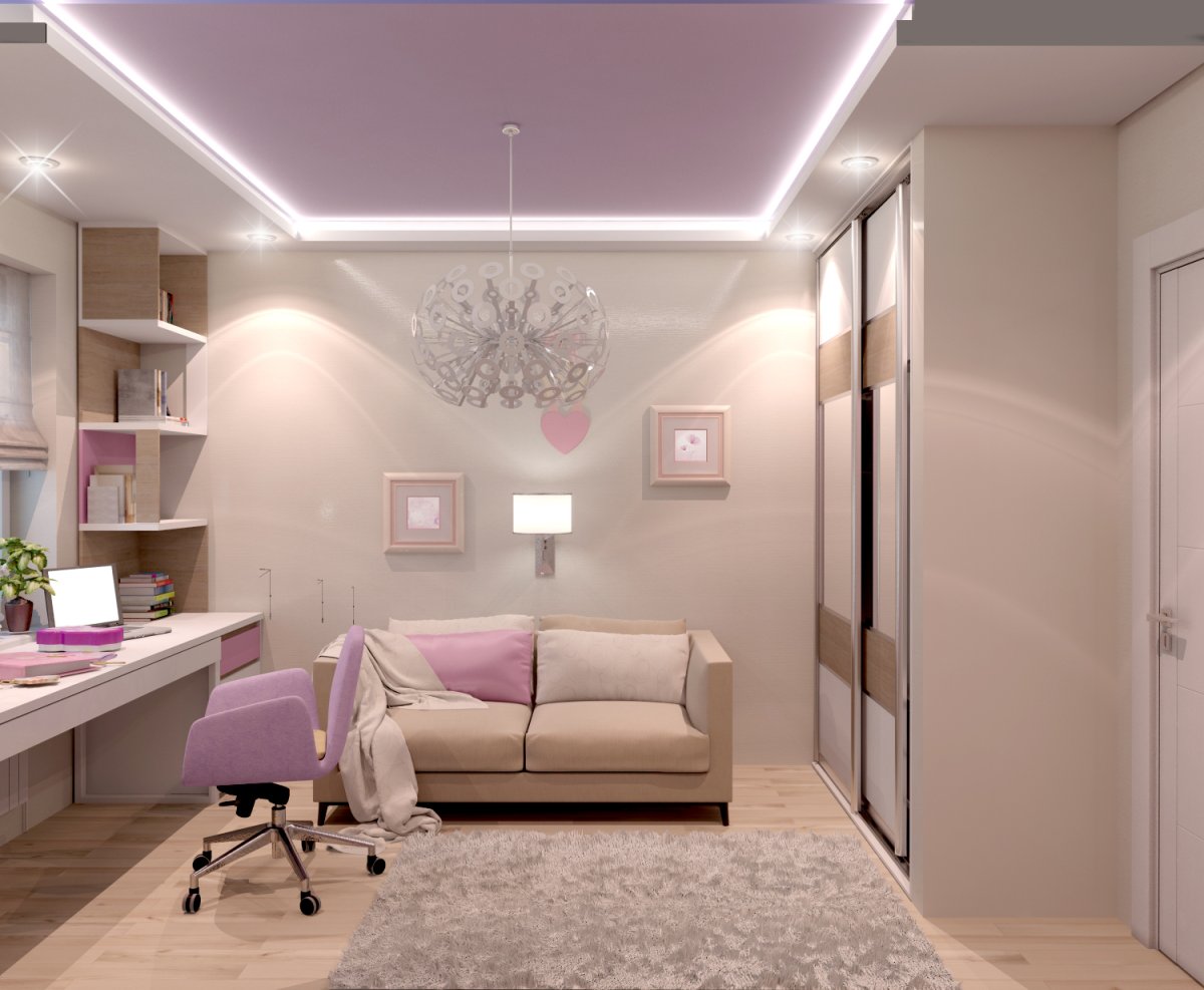 Комнаты для девочек подростков