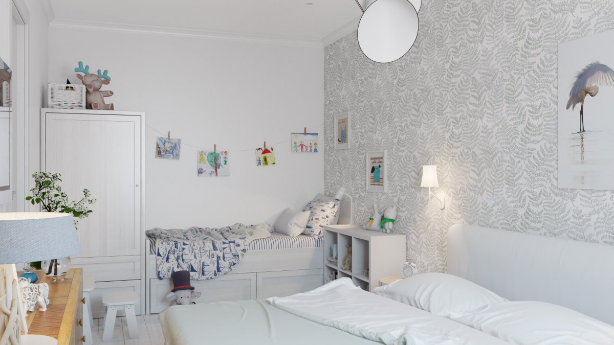 Спальня в скандинавском стиле