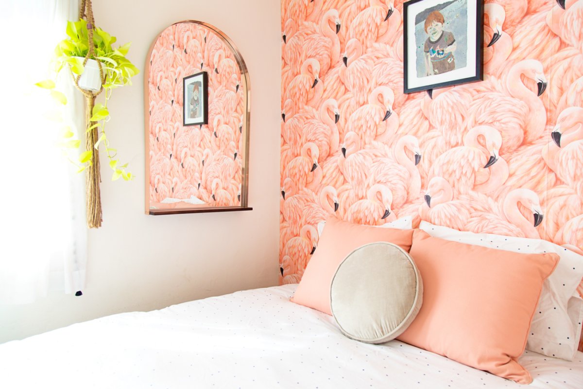 Шелковая штукатурка в спальне