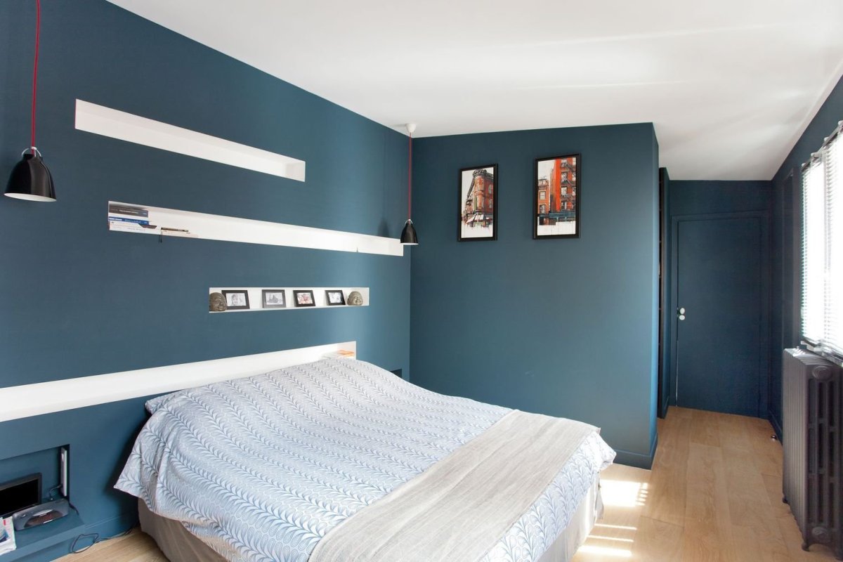 Краска для стен в спальне