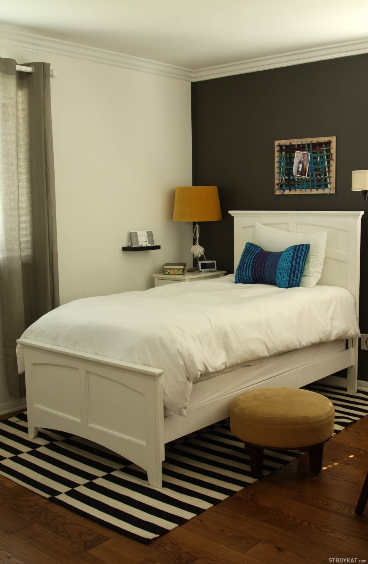 Окрашенные стены в интерьере