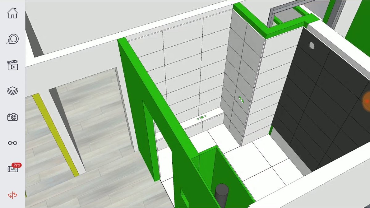 Раскладка плитки в туалете с коробом