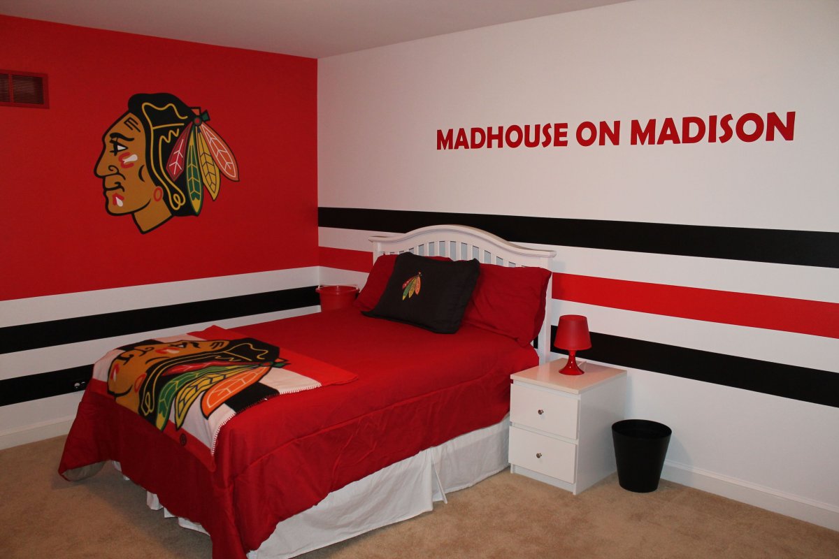 Комната хоккеиста подростка