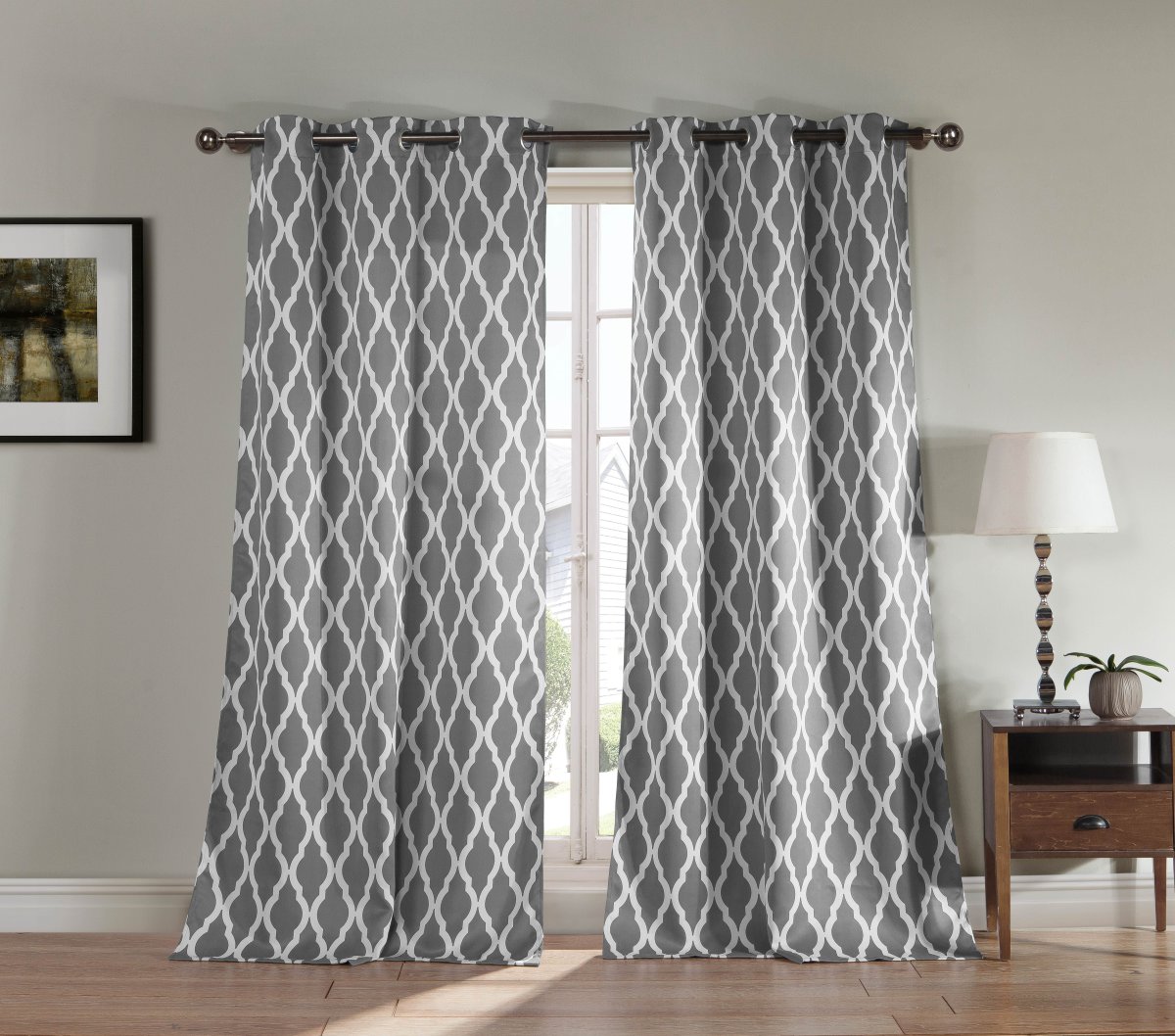 Шторы с геометрическим узором