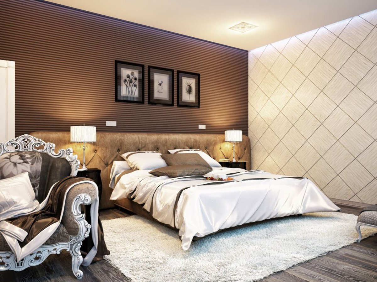 Спальня шоколадного цвета
