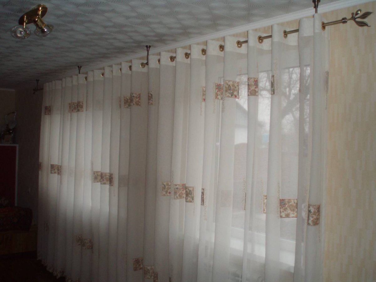 Тюль на люверсах