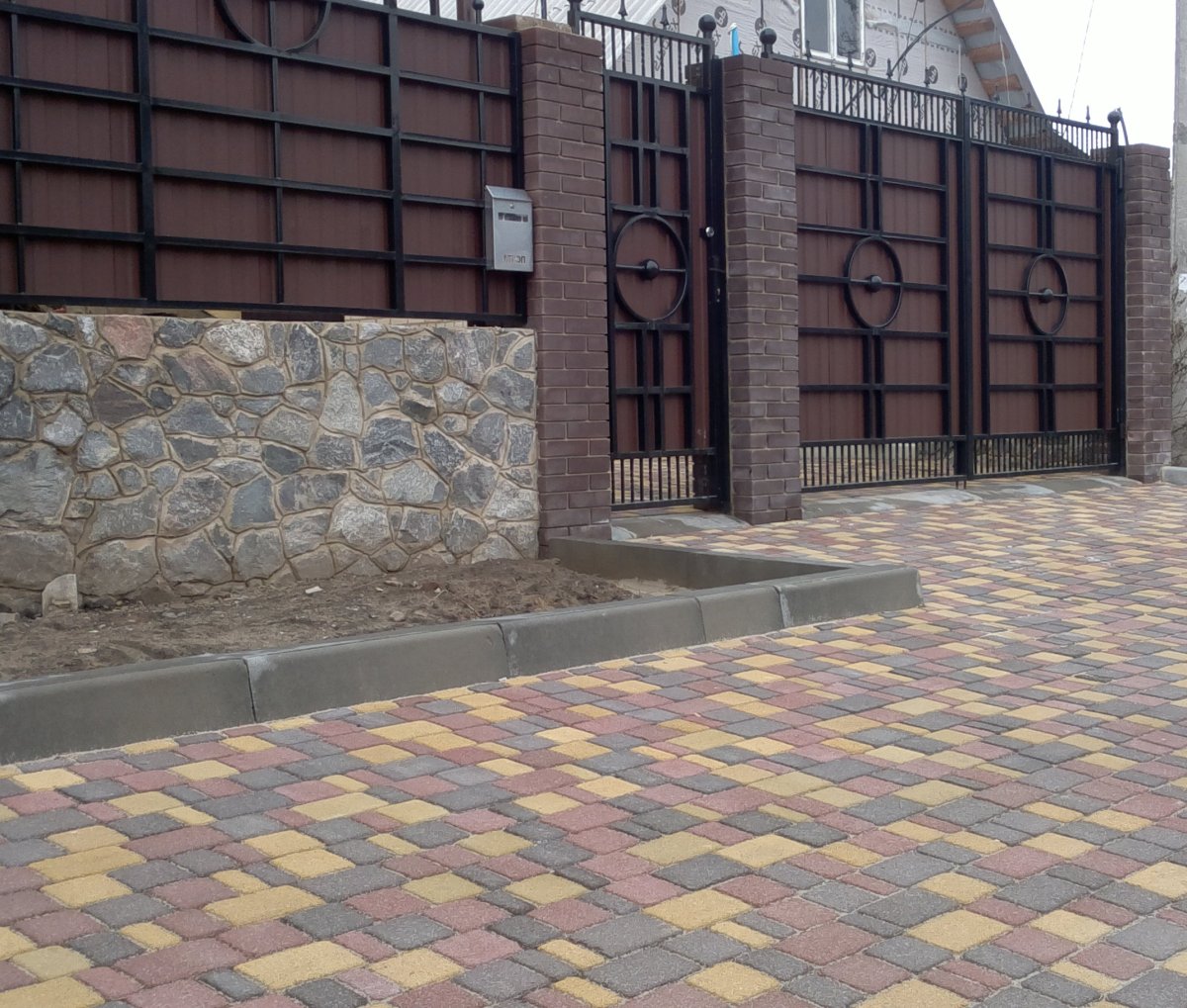 Брук тротуарная плитка вибролитая