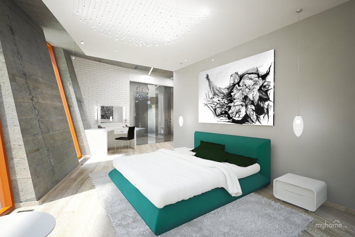 Маленькая спальня визуализация