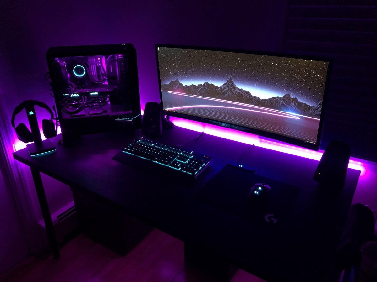 Геймерские комнаты с подсветкой