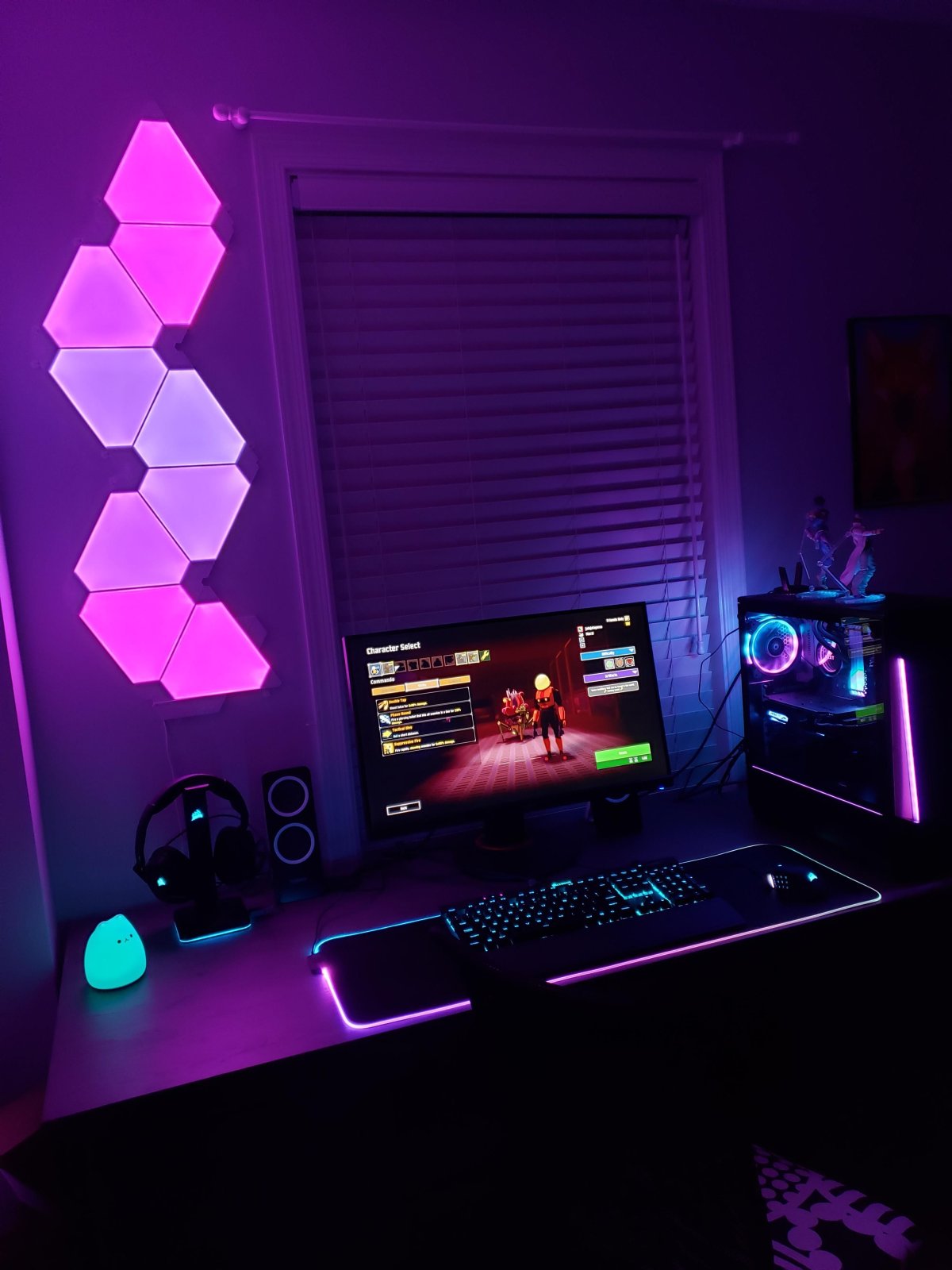 Геймерская комната с неоном