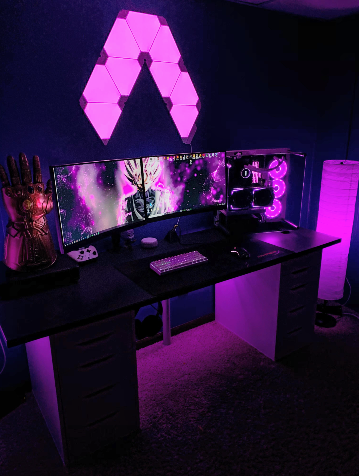 Геймерская комната с подсветкой