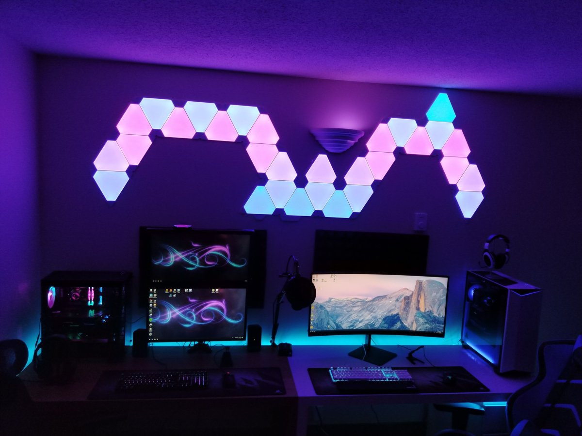 Геймерская комната с подсветкой