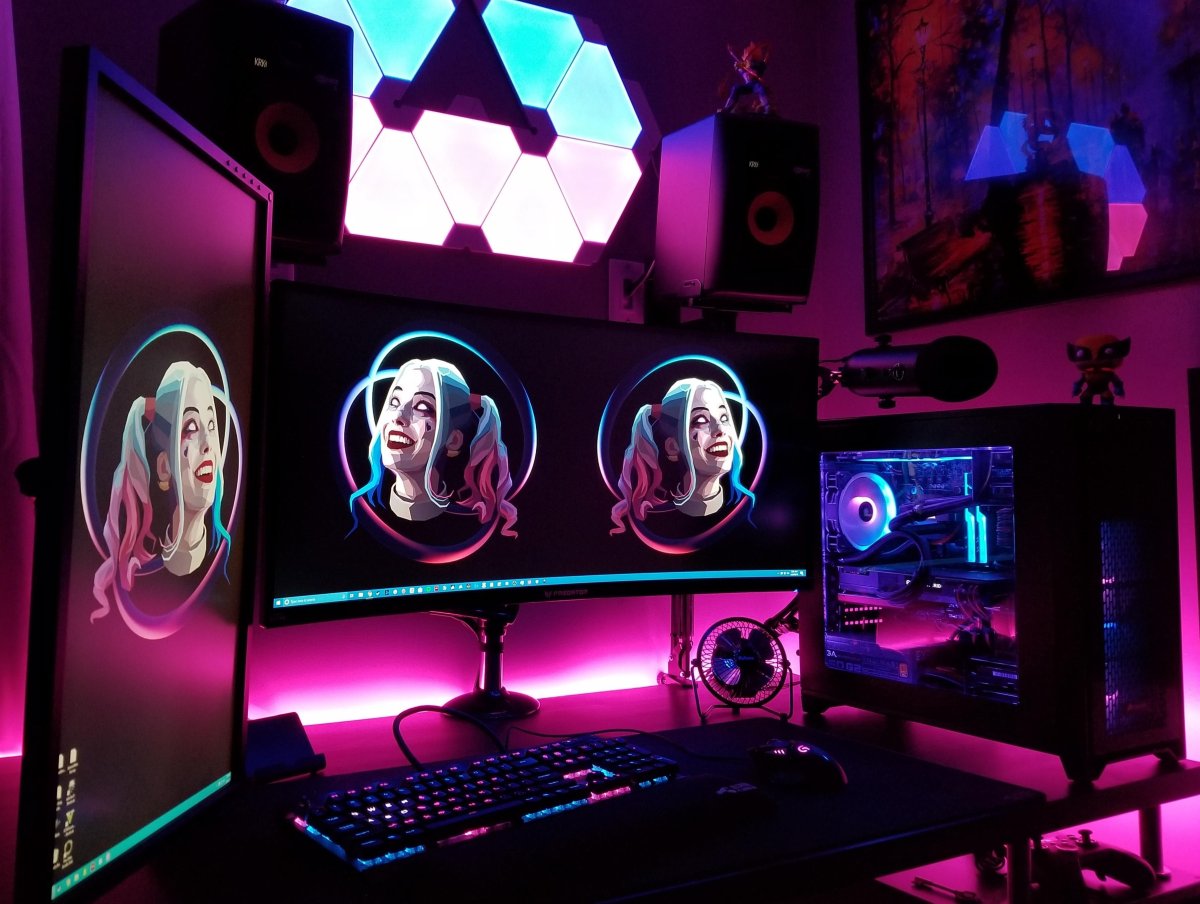 Геймерская комната с неоном