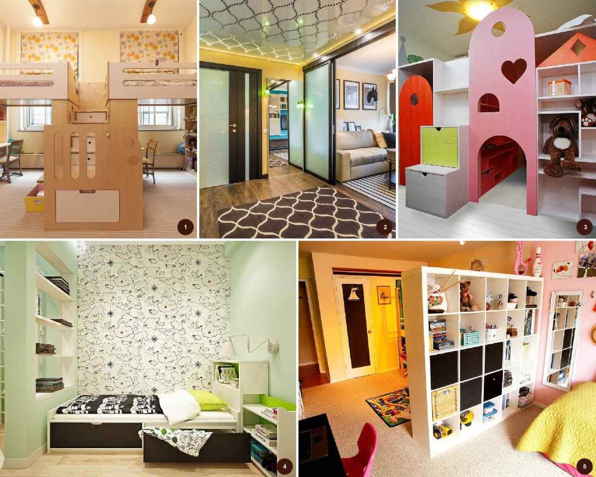 Перегородка в детской комнате