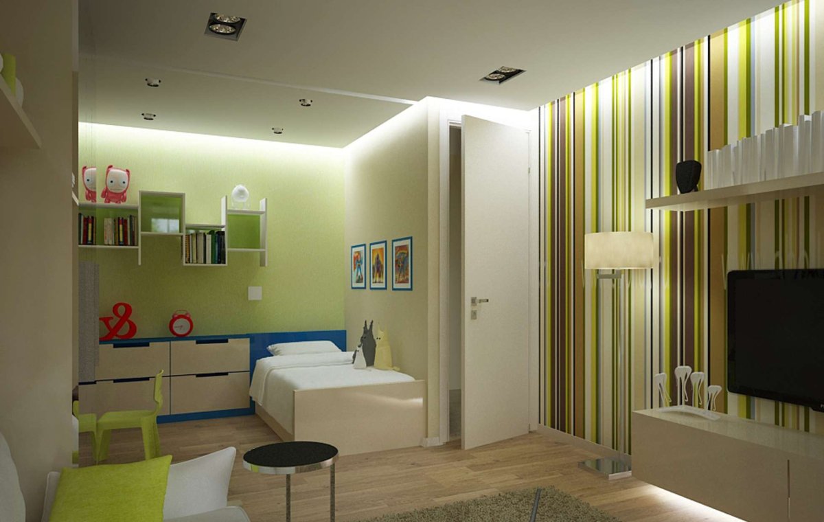 Спальня совмещенная с детской