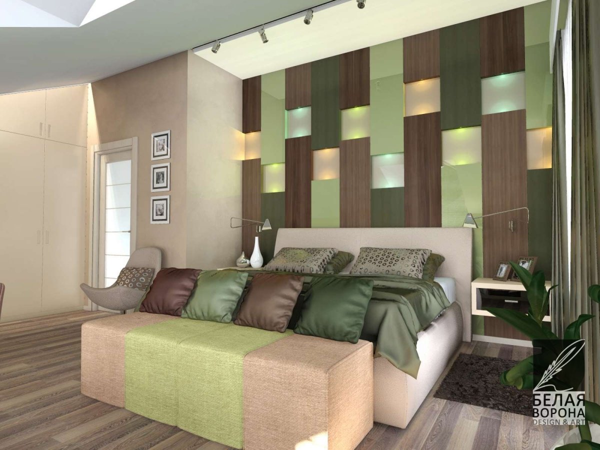 Интерьер маленькой спальни 11м2