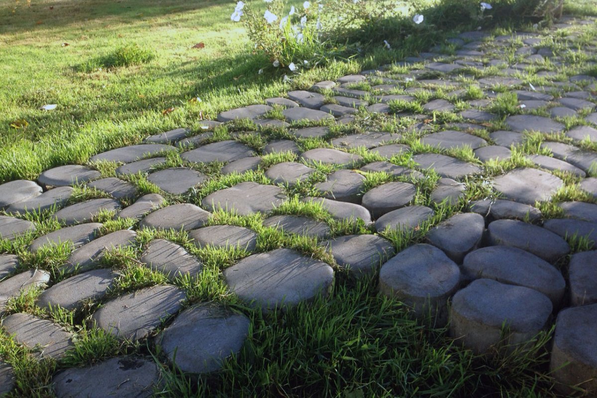 Тротуарная плитка Braer Грин галет, серый