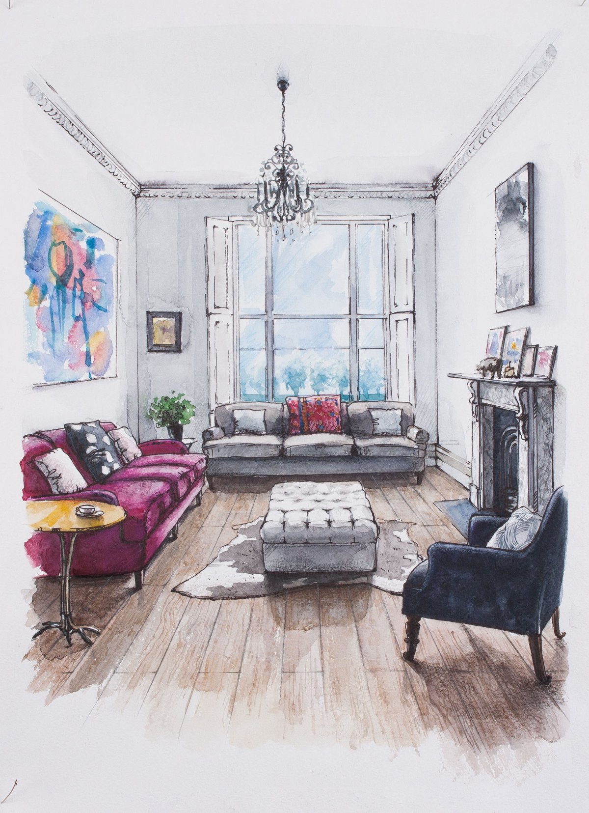 Диван в интерьере