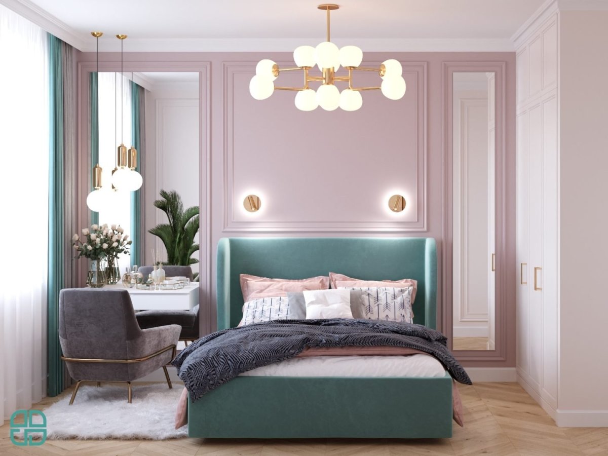 Высота светильников в спальне