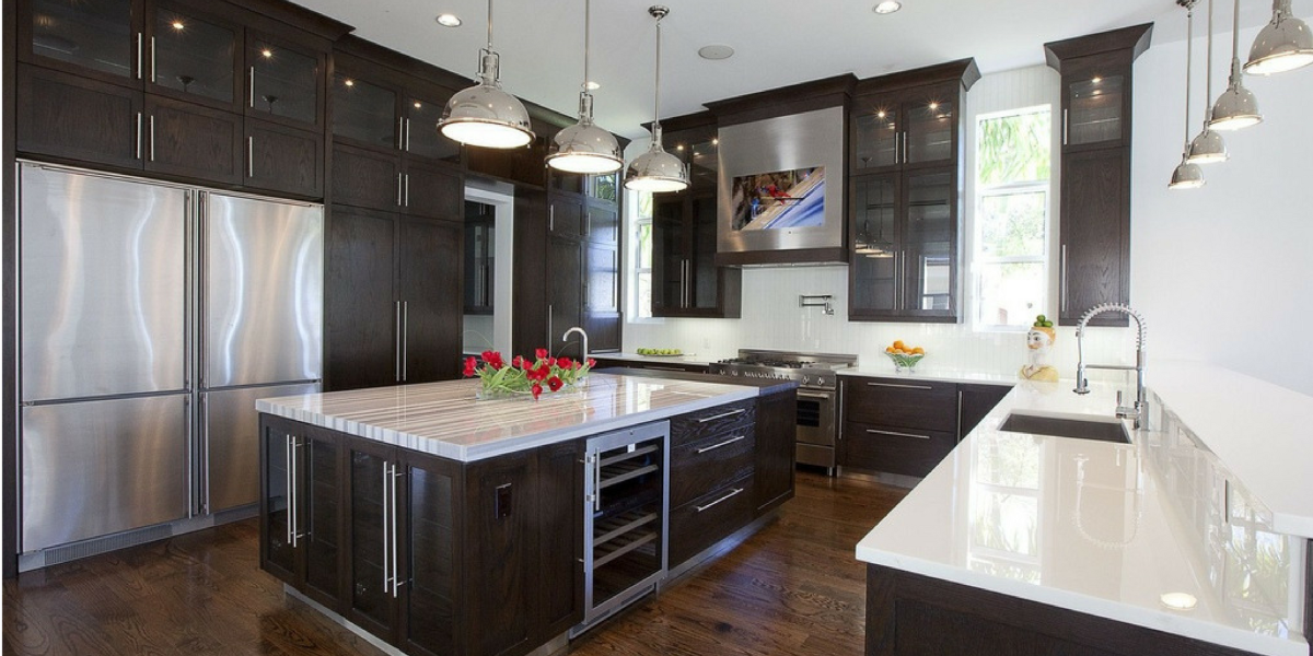 Полуостровная планировка кухни