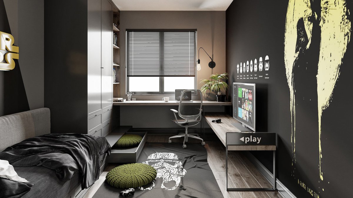 Комнаты для подростков в современном стиле