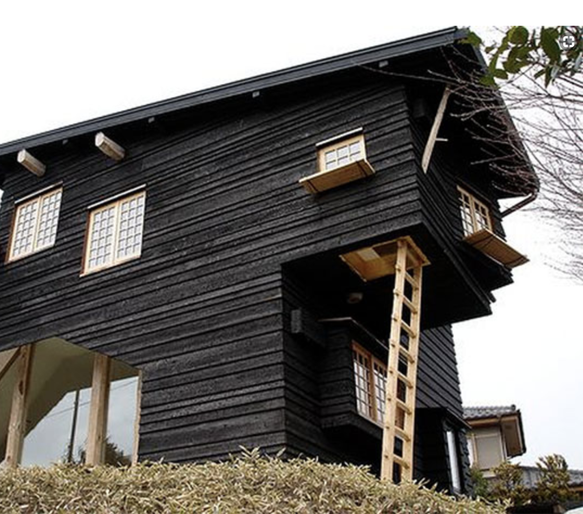 Shou Sugi ban фасад