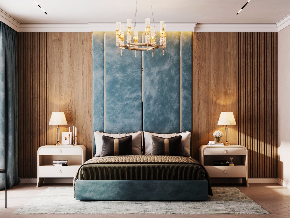 Спальня в нестандартной комнате