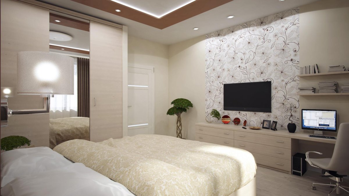 Cinema 4d рендер интерьера