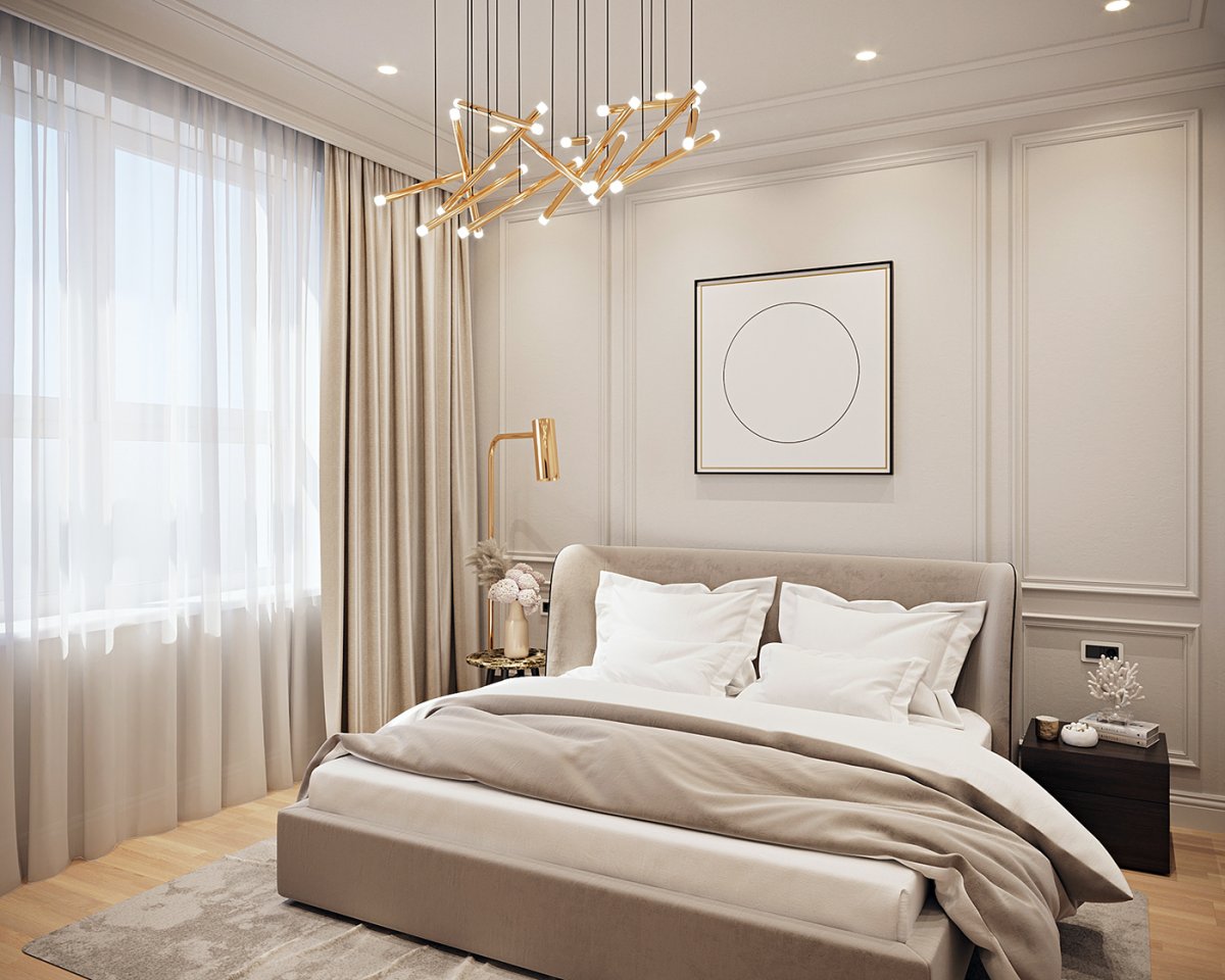 Визуализация интерьера спальни