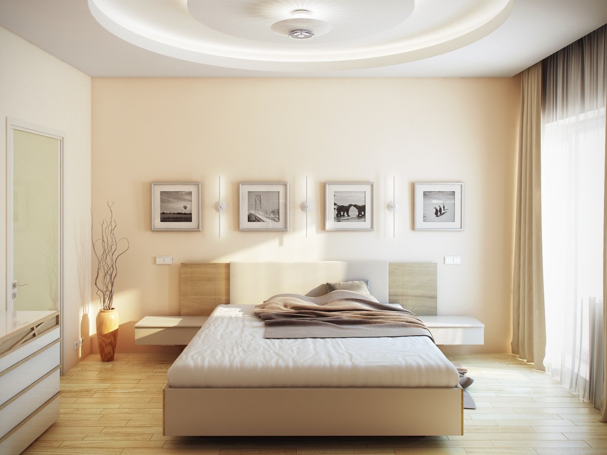 Визуализация интерьера спальни