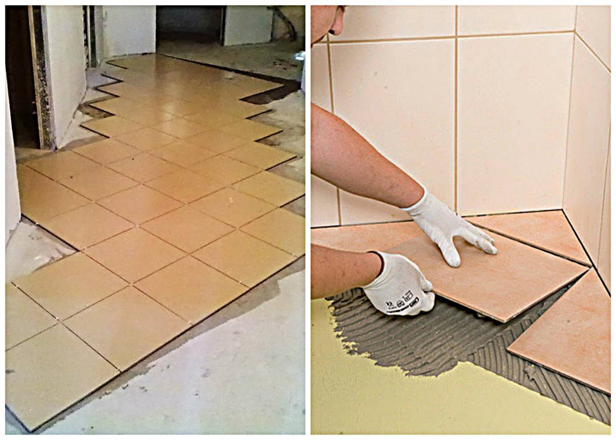 Плитка по диагонали