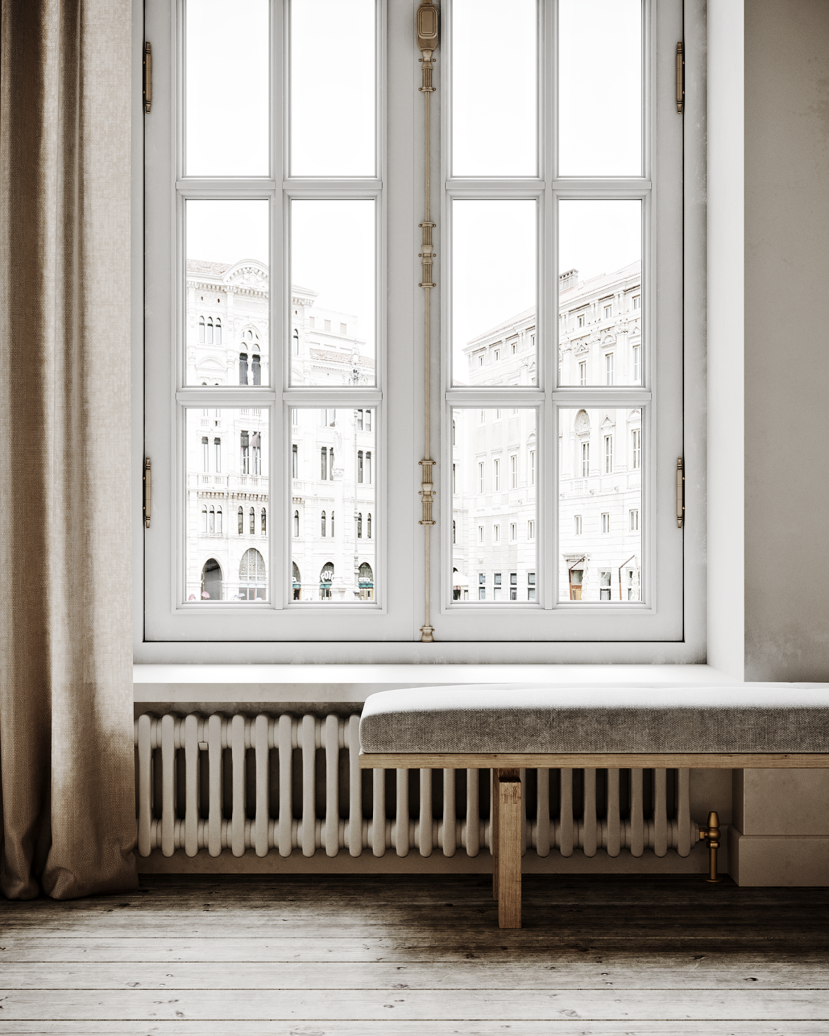 Подоконник Moeller светлый дуб