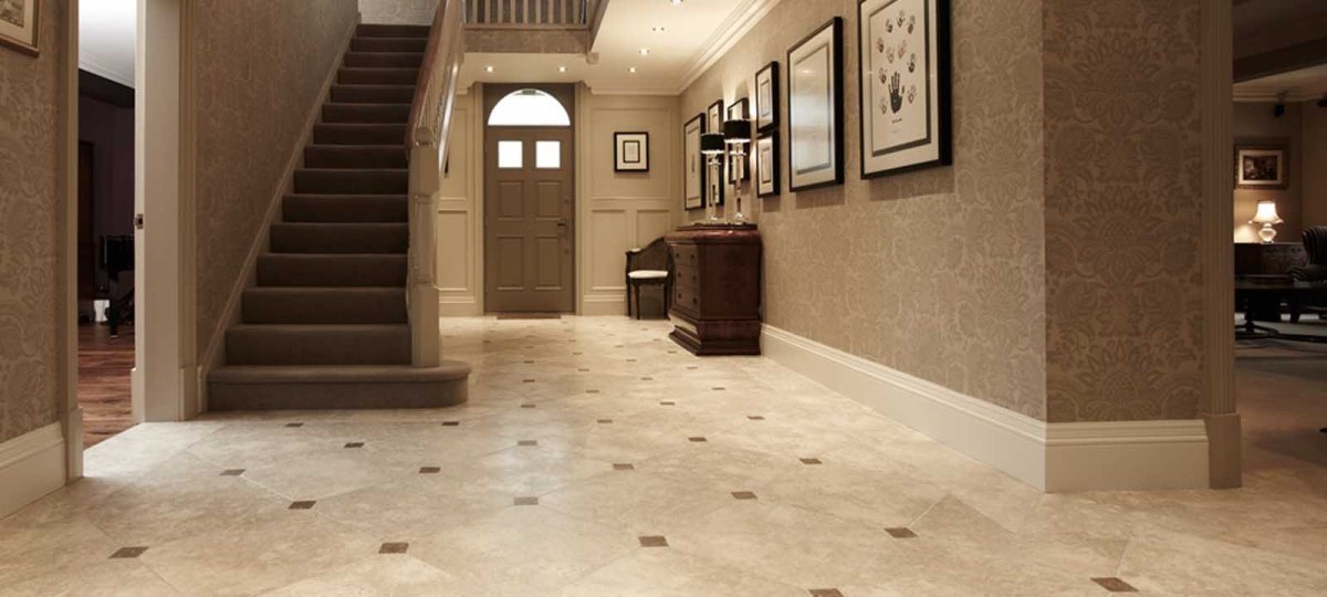 Интерьер полов керамогранит в доме
