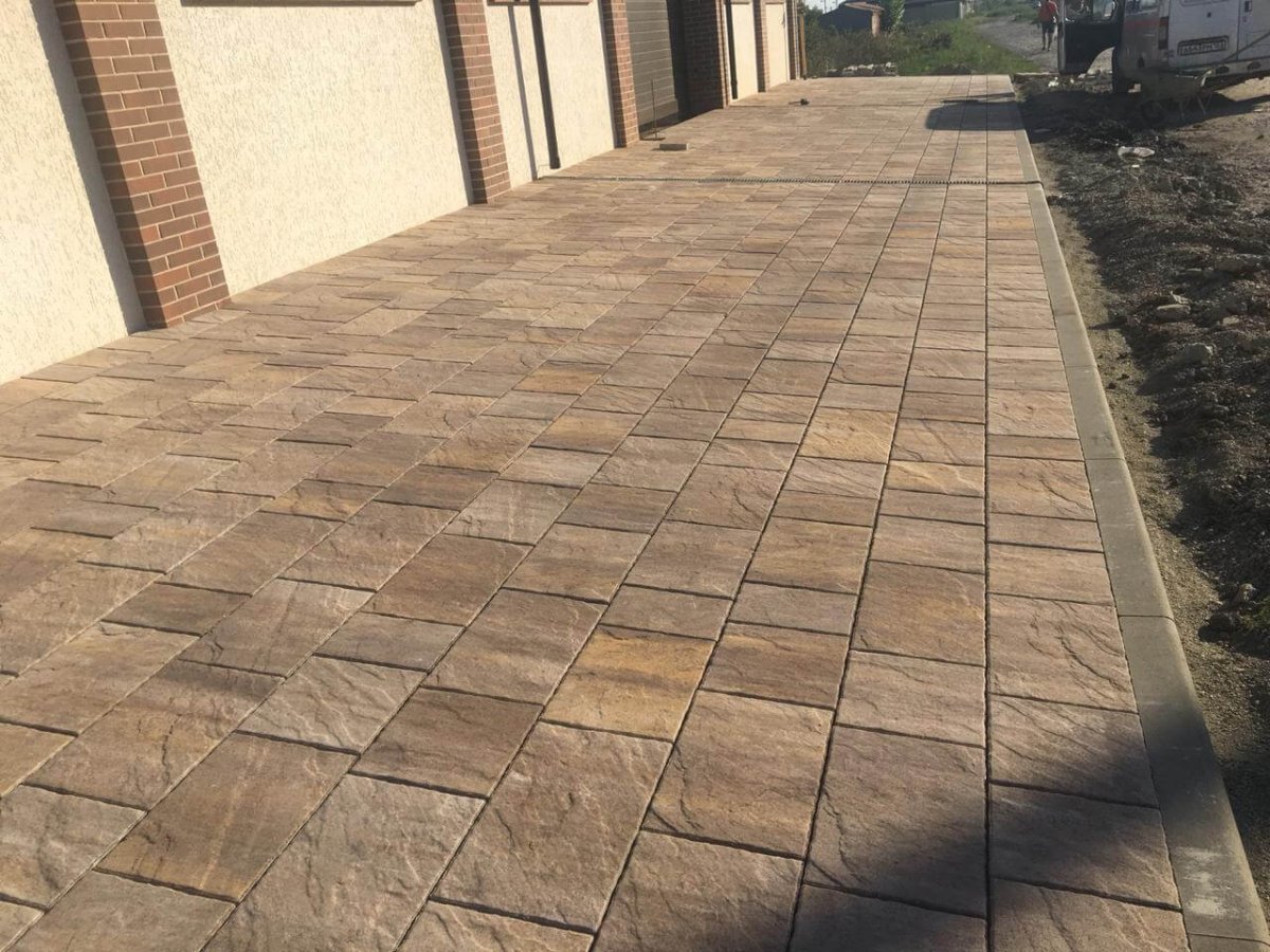 Пол керамогранит под брусчатку