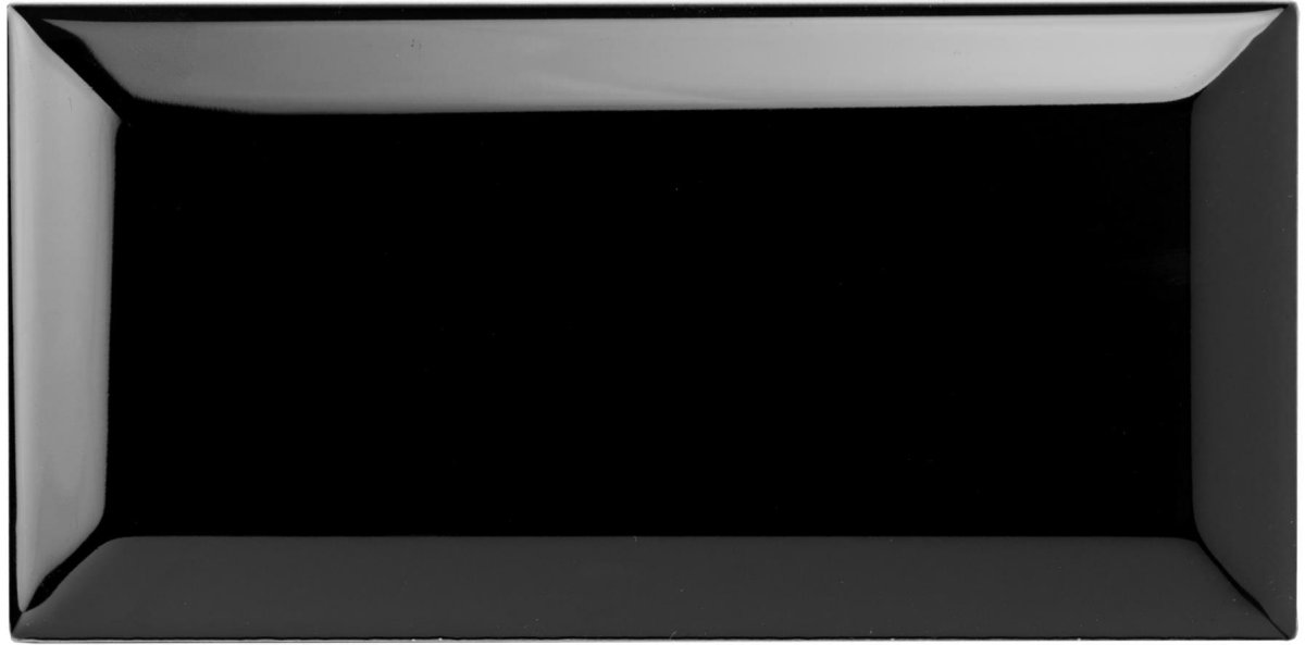 Плитка кабанчик черный глянец