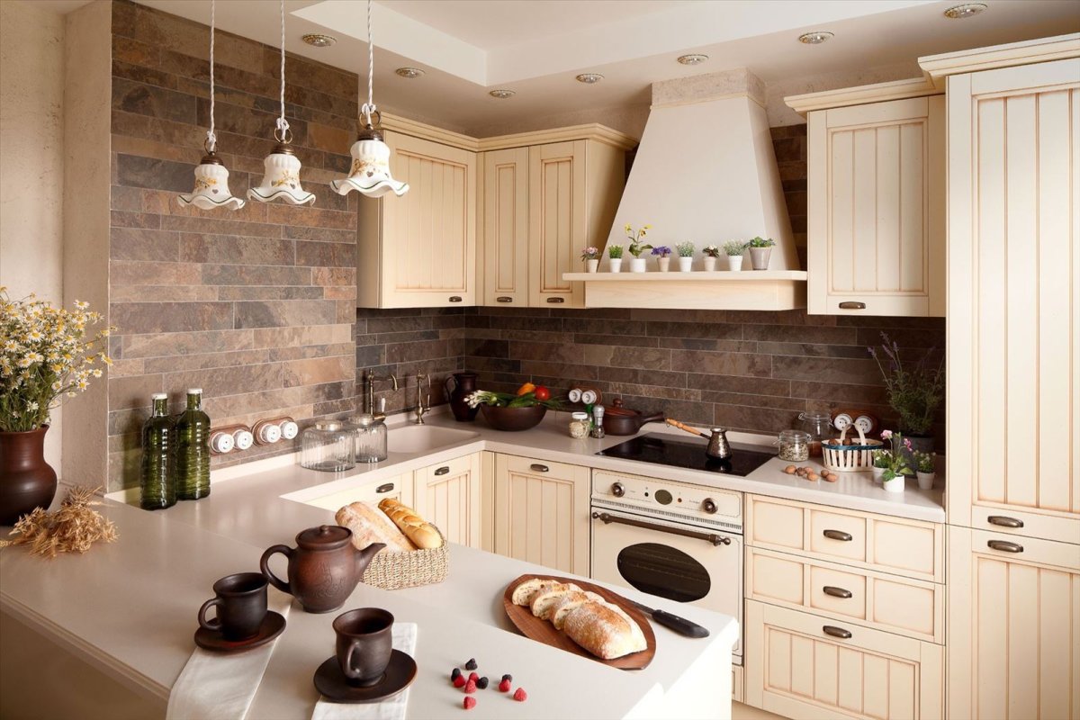 Напольная плитка в деревенском стиле