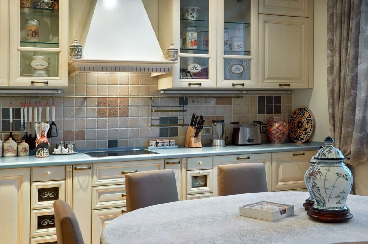 Плитка в стиле Прованс для кухни на фартук