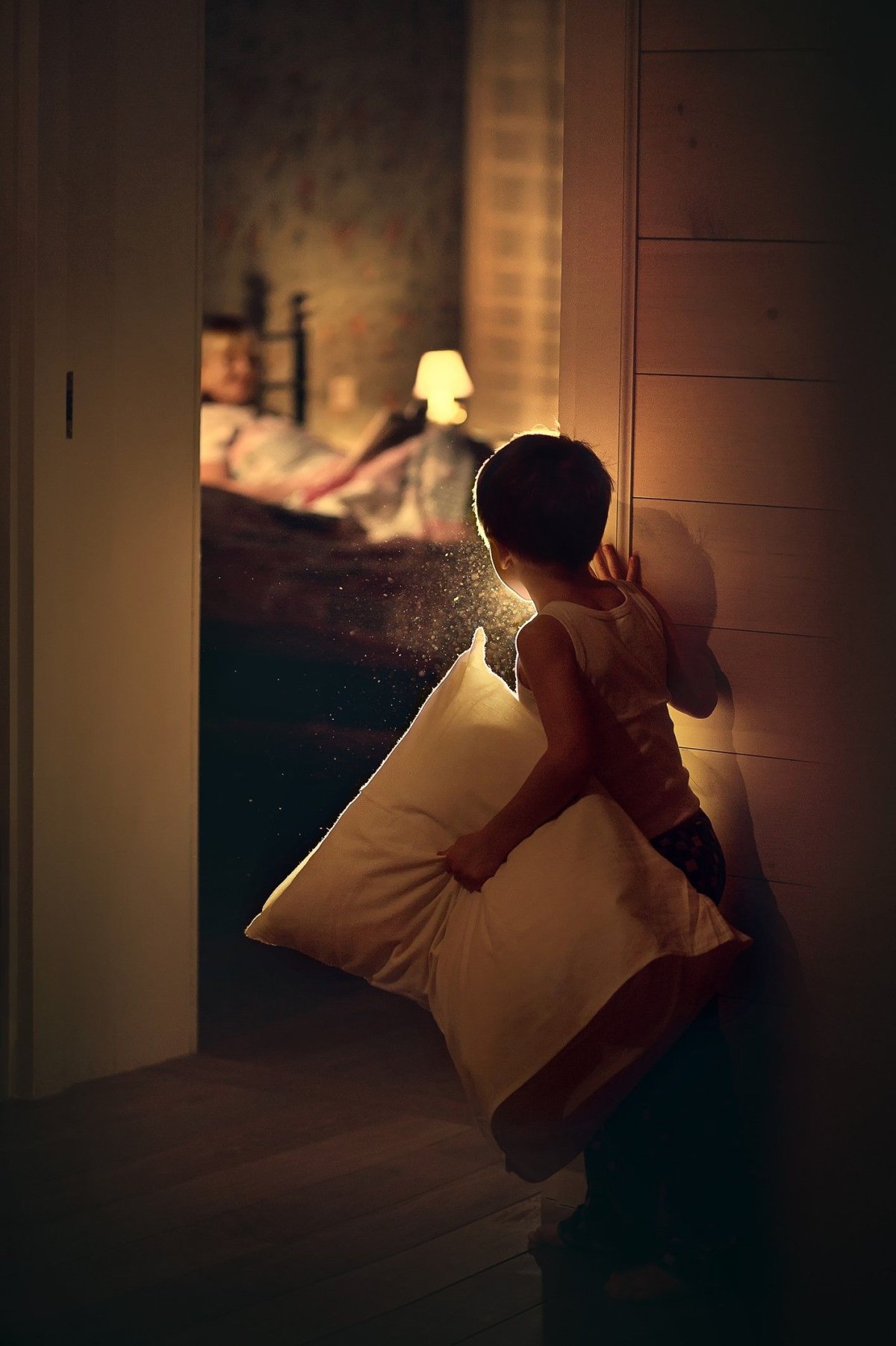 Силуэт в окне