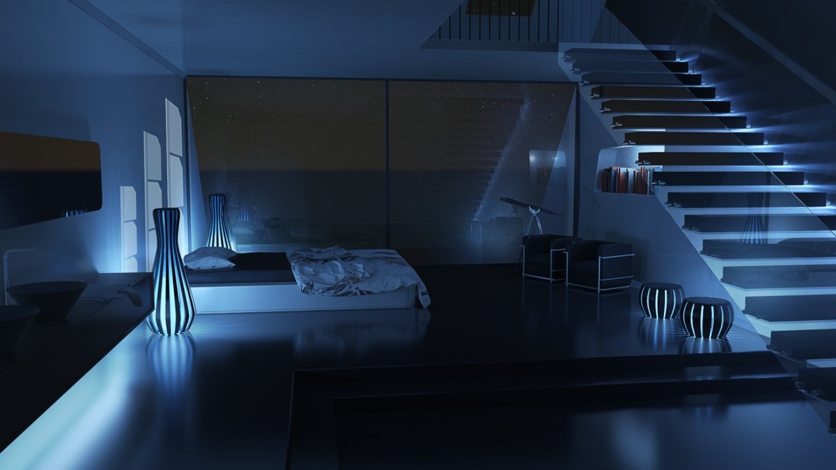 Девушка с зажигалкой в темноте