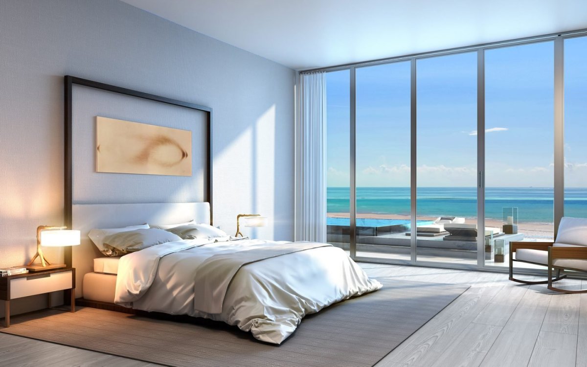 Спальня с видом на океан
